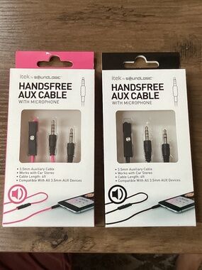 itek by SoundLogic auxiliary cable bundle NEW